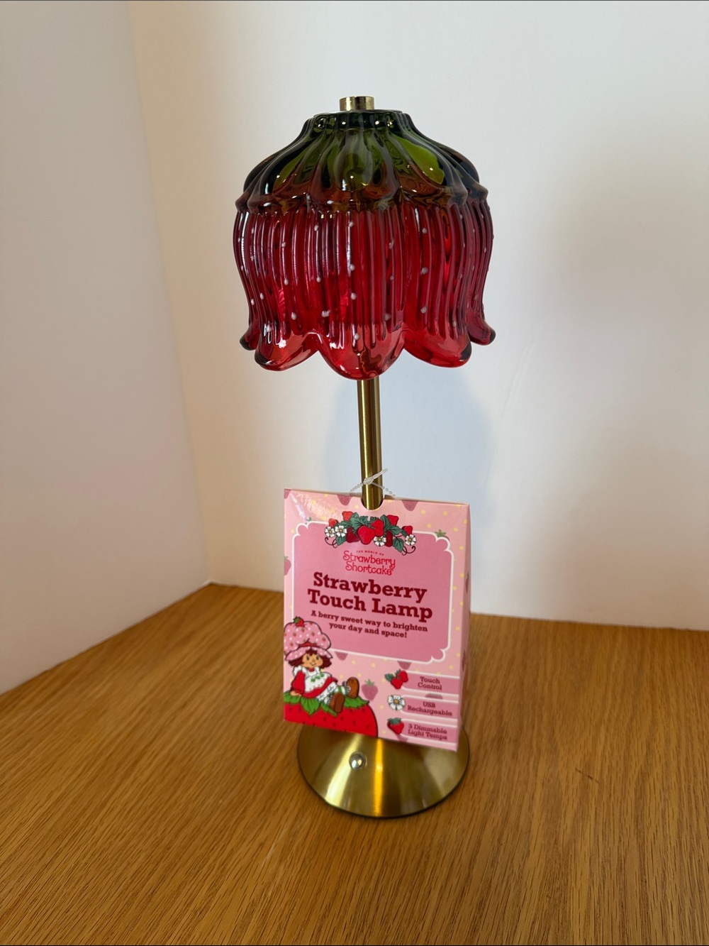 Strawberry Touch Lamp - Red and Green